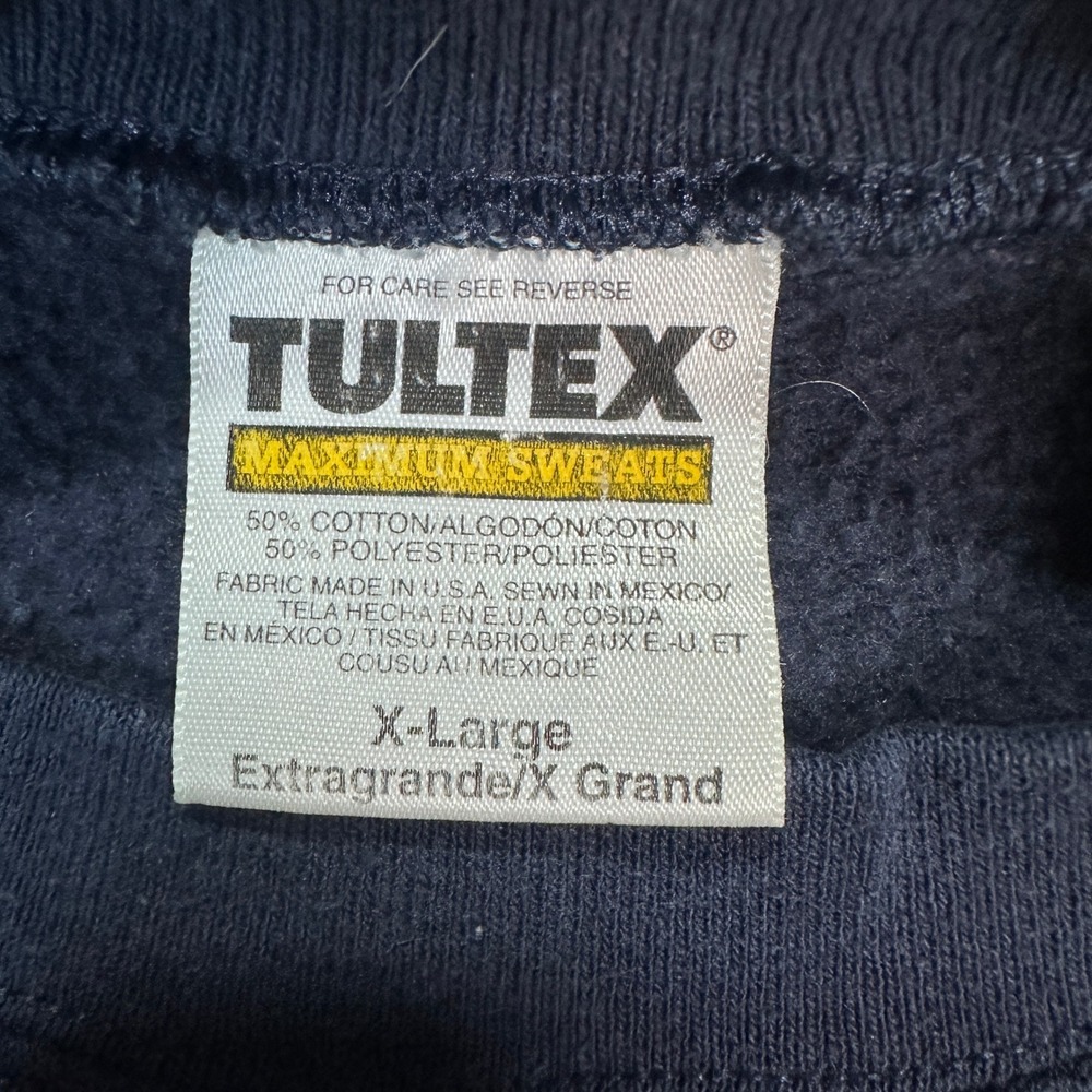 VTG 1995 Atlanta Braves Tultex Sweatshirt Men's Size XL Navy Blue MLB Crewneck - Picture 4 of 8